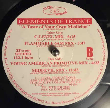 Elements Of Trance - A Taste Of Your Own Medicine
