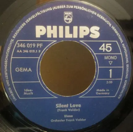 Elena Mit Orchester Frank Valdor - Silent Love