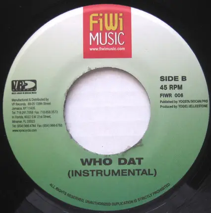 Elephant Man / Jelleestone - Who Dat