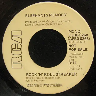 Elephants Memory - Rock 'N' Roll Steaker