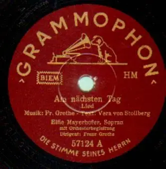 Elfie Mayerhofer/Franz Grothe - Am nächsten Tag / Du und ich und der Sonnenschein