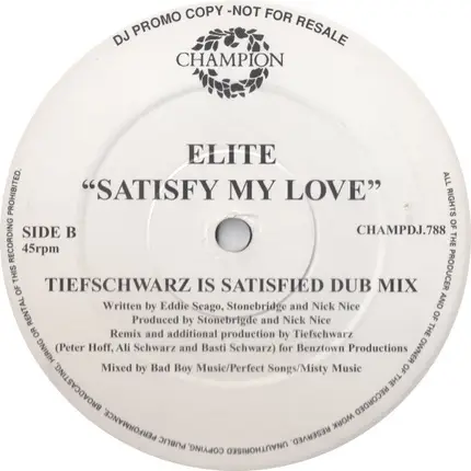 Elite - Satisfy My Love