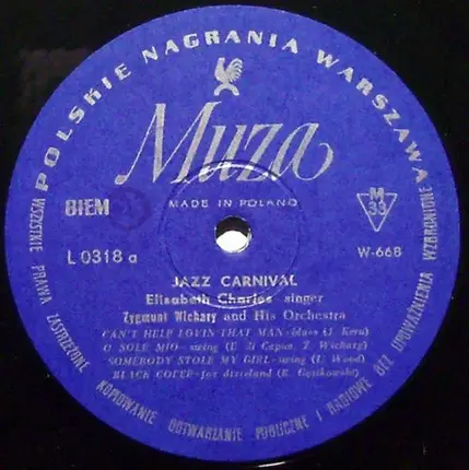 Elizabeth Charles - Zespół Jazzowy Zygmunta Wicharego - Jazz Carnival