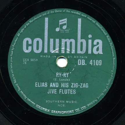 Elias And His Zig-Zag Jive Flutes - Tom Hark / Ry-Ry