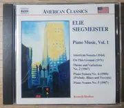 CD - Siegmeister - Piano Music, Vol. 1
