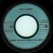 7inch Vinyl Single - Elisa Gabbai - Siehst Du Nicht, Hörst Du Nicht