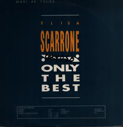 Elisa Scarrone - Only The Best
