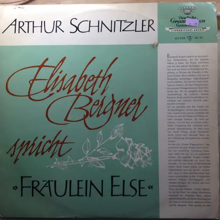 Elisabeth Bergner - Fräulein Else