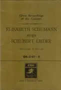 Double LP - Elisabeth Schumann Sings Franz Schubert - Elisabeth Schumann Sings Schubert Lieder - Mono + OBI