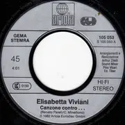7inch Vinyl Single - Elisabetta Viviani - Canzone Contro...