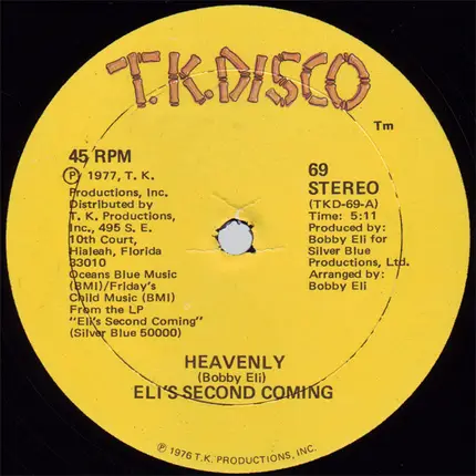 Eli's Second Coming - Heavenly / Why Don'cha