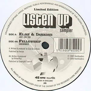 Eljay & Darkone / Fellowship - Listen Up (Sampler)