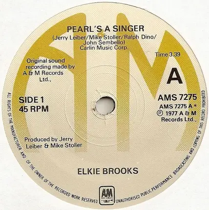 Elkie Brooks - Pearl's A Singer