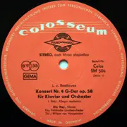 LP - Beethoven - Konzert Nr. 4 G-Dur Op. 58 für Klavier und Orchester