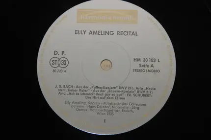 Elly Ameling - Bild einer Sängerin/ Recital