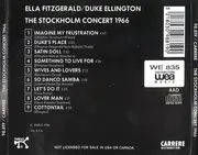 CD - Ella Fitzgerald , Duke Ellington - The Stockholm Concert, 1966