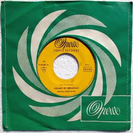 Ella Fitzgerald , Frank De Vol And His Orchestra - Lullaby Of Broadway / Moonlight Serenade