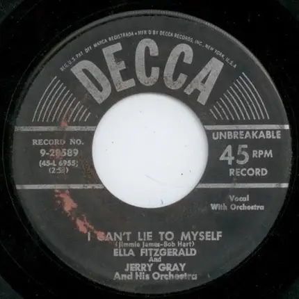 Ella Fitzgerald And Jerry Gray And His Orchestra - I Can't Lie To Myself / Don't Wake Me Up
