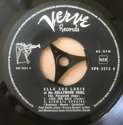 Ella Fitzgerald And Louis Armstrong - Concert At The Hollywood Bowl