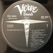 LP - Ella Fitzgerald And Louis Armstrong - Ella And Louis Again - Vol. 2 - Mono