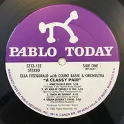LP - Ella Fitzgerald Sings Count Basie Plays With Count Basie Orchestra - A Classy Pair