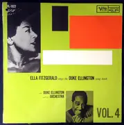 LP - Ella Fitzgerald With Duke Ellington And His Orchestra - Ella Fitzgerald Sings The Duke Ellington Song Book Vol. 4 - Mono + Insert