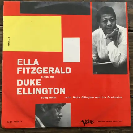 Ella Fitzgerald With Duke Ellington And His Orchestra - Ella Fitzgerald Sings The Duke Ellington Song Book (Vol. 2)