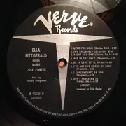 LP - Ella Fitzgerald - Ella Fitzgerald Sings More Cole Porter