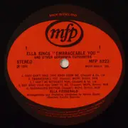 LP - Ella Fitzgerald - Ella Fitzgerald Sings 'Embraceable You' And Other George Gershwin Favourites