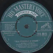 7inch Vinyl Single - Ella Fitzgerald - In Concert - EP, Mono