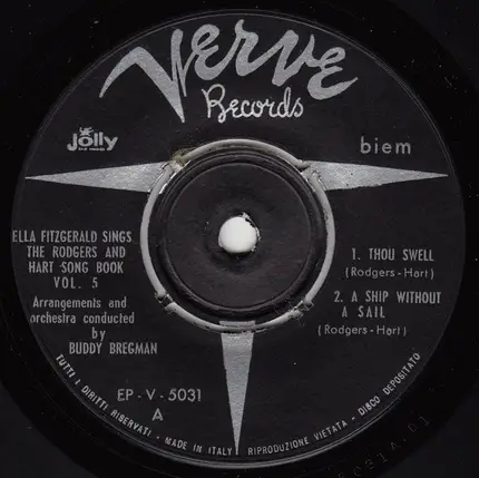 Ella Fitzgerald - Sings The Rodgers & Hart Song Book Vol. 5