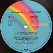 LP - Ella Fitzgerald - The Original Ella Fitzgerald
