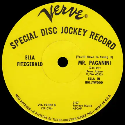 Ella Fitzgerald - (You'll Have To Swing It) Mr. Paganini