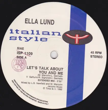 Ella Lund - Let's Talk About You And Me