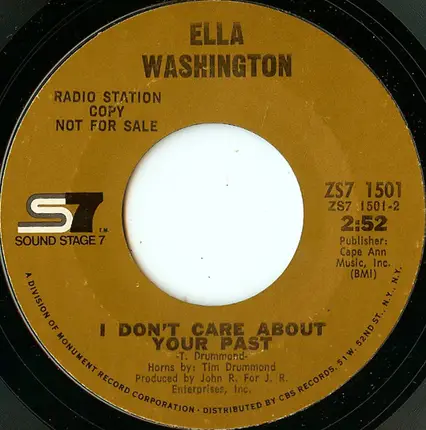 Ella Washington - It Must Be Love / I Don't Care About Your Past
