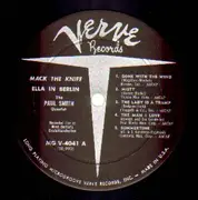 LP - Ella Fitzgerald - Mack The Knife - Ella In Berlin