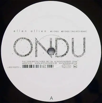 Ellen Allien - Ondu / Caress