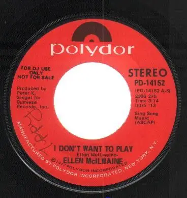 Ellen McIlwaine - I Don't Want To Play