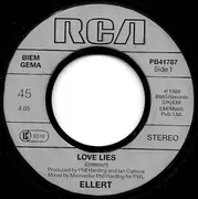 7inch Vinyl Single - Ellert Driessen - Love Lies