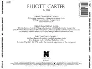 CD - Elliott Carter - The Composers Quartet - String Quartets Nos. 1 & 2