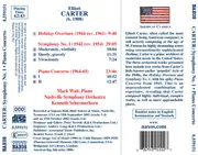 CD - Elliott Carter , Mark Wait , Nashville Symphony Orchestra • Kenneth Schermerhorn - Symphony No. 1 • Piano Concerto