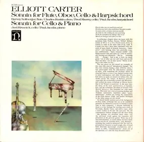 Elliott Carter - Sonata For Flute, Oboe, Cello & Harpsichord / Sonata For Cello & Piano