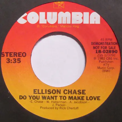 Ellison Chase - Do You Want To Make Love