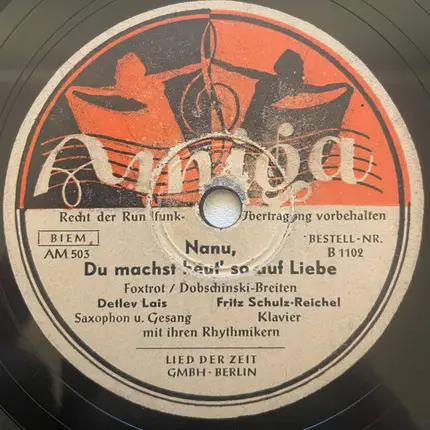 Elskamp-Brothers / Detlev Lais , Fritz Schulz-Reichel - Straßenbahn-Idyll (Der Herr Dinges) / Nanu, Du Machst Heut' So Auf Liebe