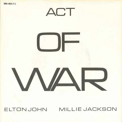 Elton John & Millie Jackson - Act Of War