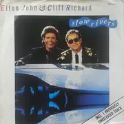 7inch Vinyl Single - Elton John & Cliff Richard - Slow Rivers