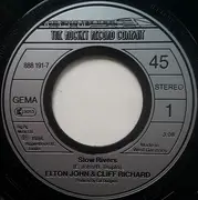 7inch Vinyl Single - Elton John & Cliff Richard - Slow Rivers