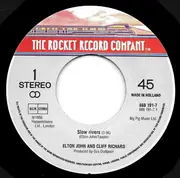 7inch Vinyl Single - Elton John & Cliff Richard - Slow Rivers
