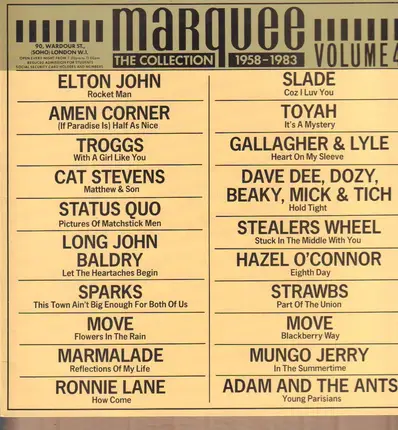 Elton John, Toyah ao. - The Marquee Collection Vol. 4