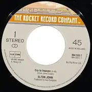 7inch Vinyl Single - Elton John - Cry To Heaven